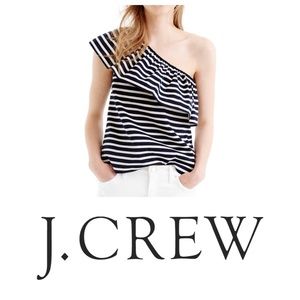 J. Crew One Shoulder Top